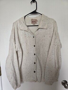 WOOLRICH | Vintage Speckled Heathered Cream Sweater